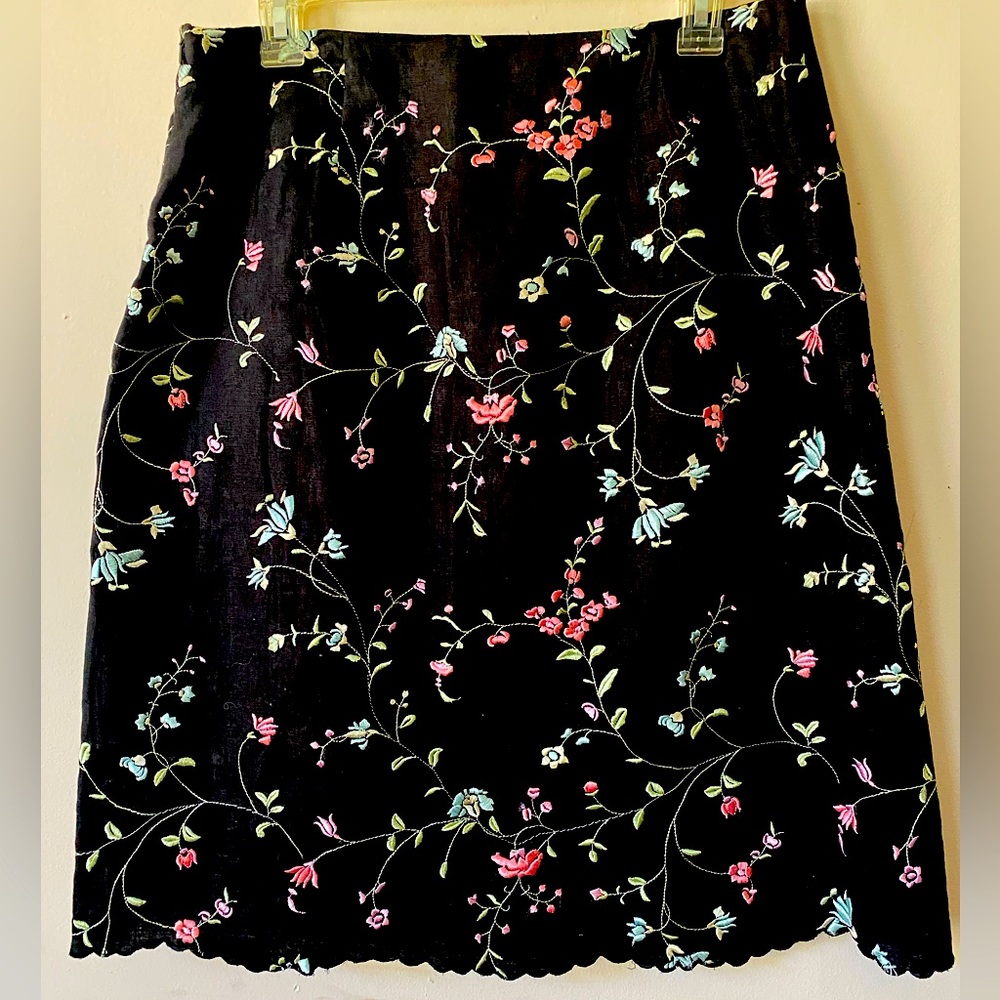 A-Line Skirt - Size 12 - 100% Linen